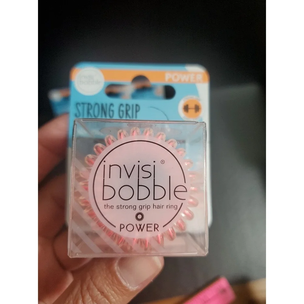 **6 Pack** Invisibobble Power HairLoveTech Strong Grip Hair Rings, Pink, 3 Ct‎